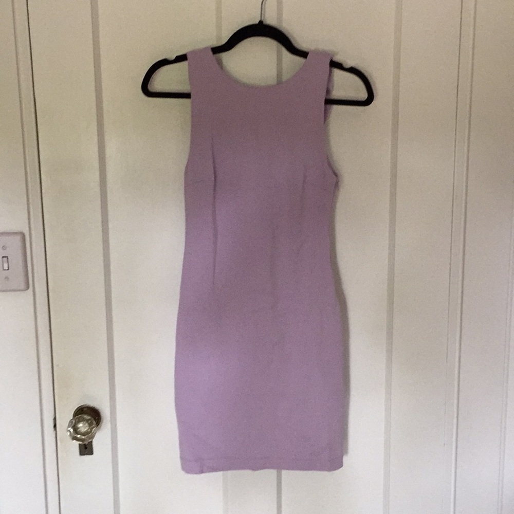 Light purple Zara dress with ruffle back